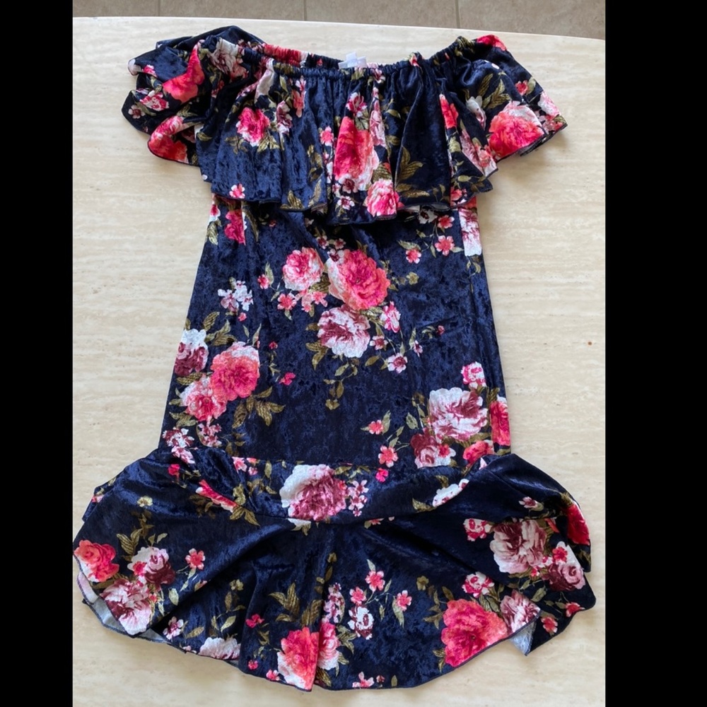 Lularoe Velvet Flower Dress size Medium